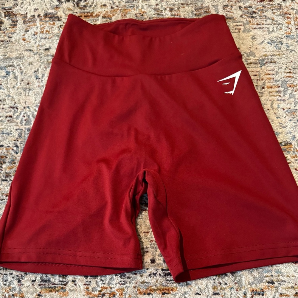 Women's Red Athletic Shorts